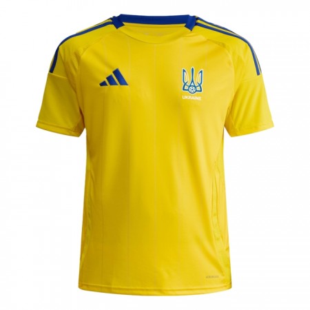 Virallinen pelipaita Ukraina Koti 2024-25 Lyhythihainen - Miesten